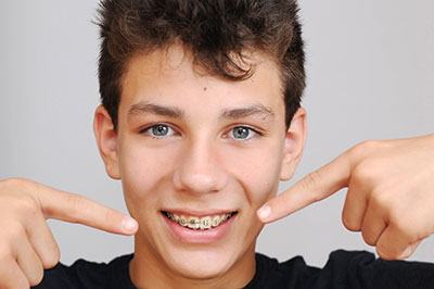 Smiling Boy Pointing